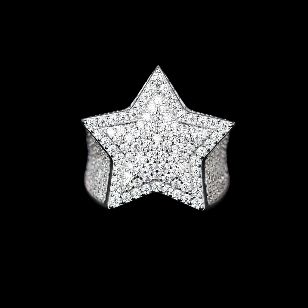 2 Pc Iced Out Ring - Moissanite - Multiple Design