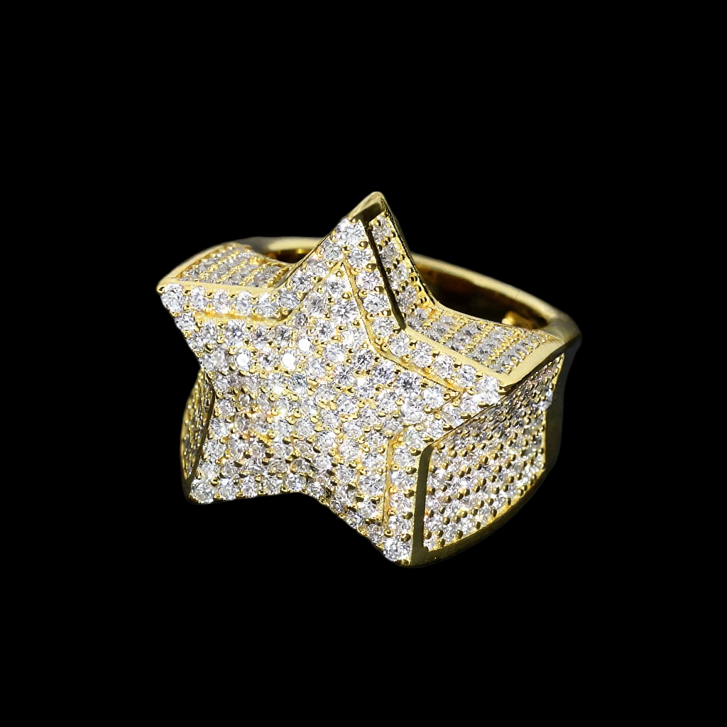 2 Pc Iced Out Ring - Moissanite - Multiple Design