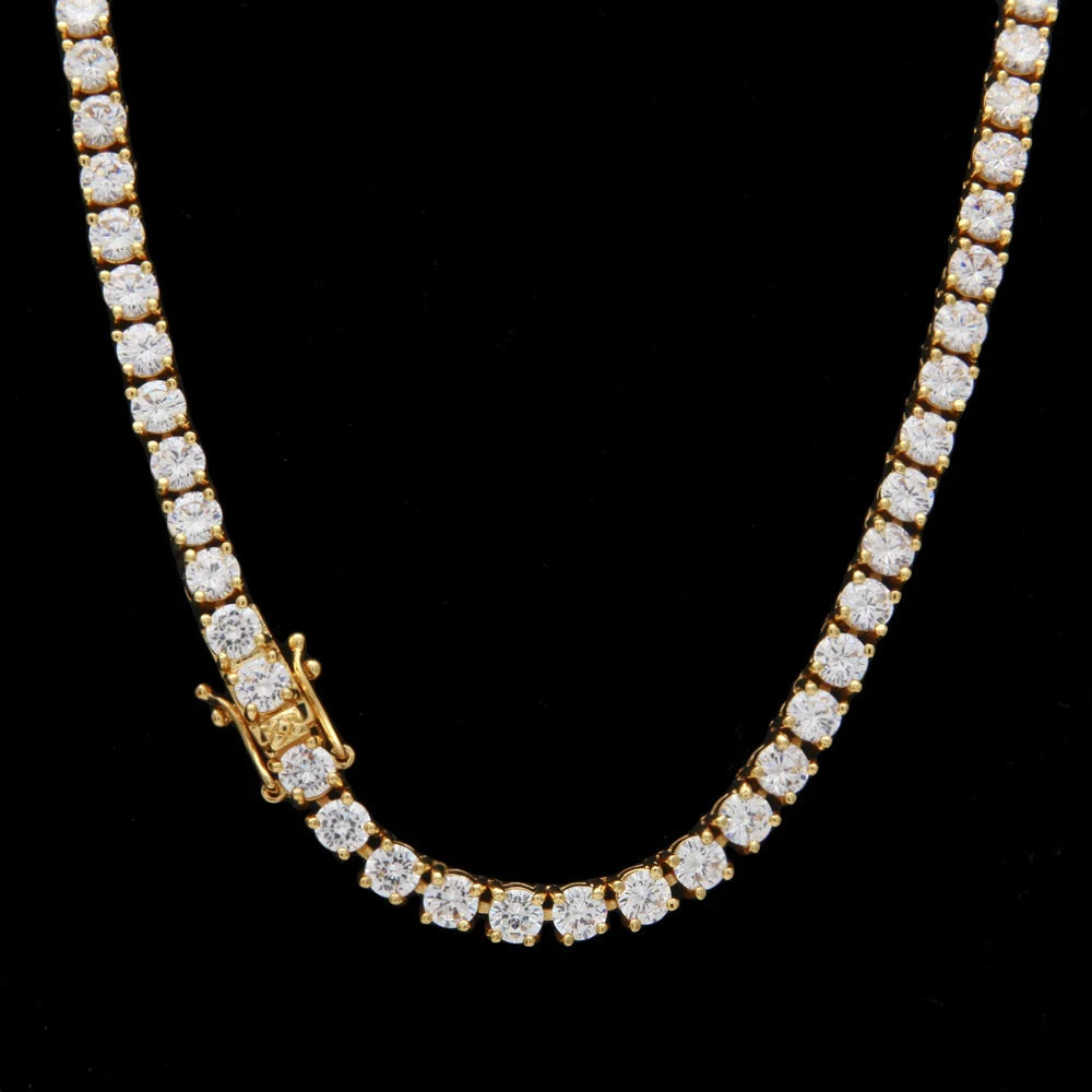 Tennis Chain Necklace - Cubic Zirconia