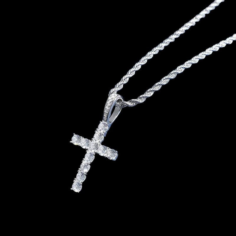 Iced Out Cross - Cubic Zirconia