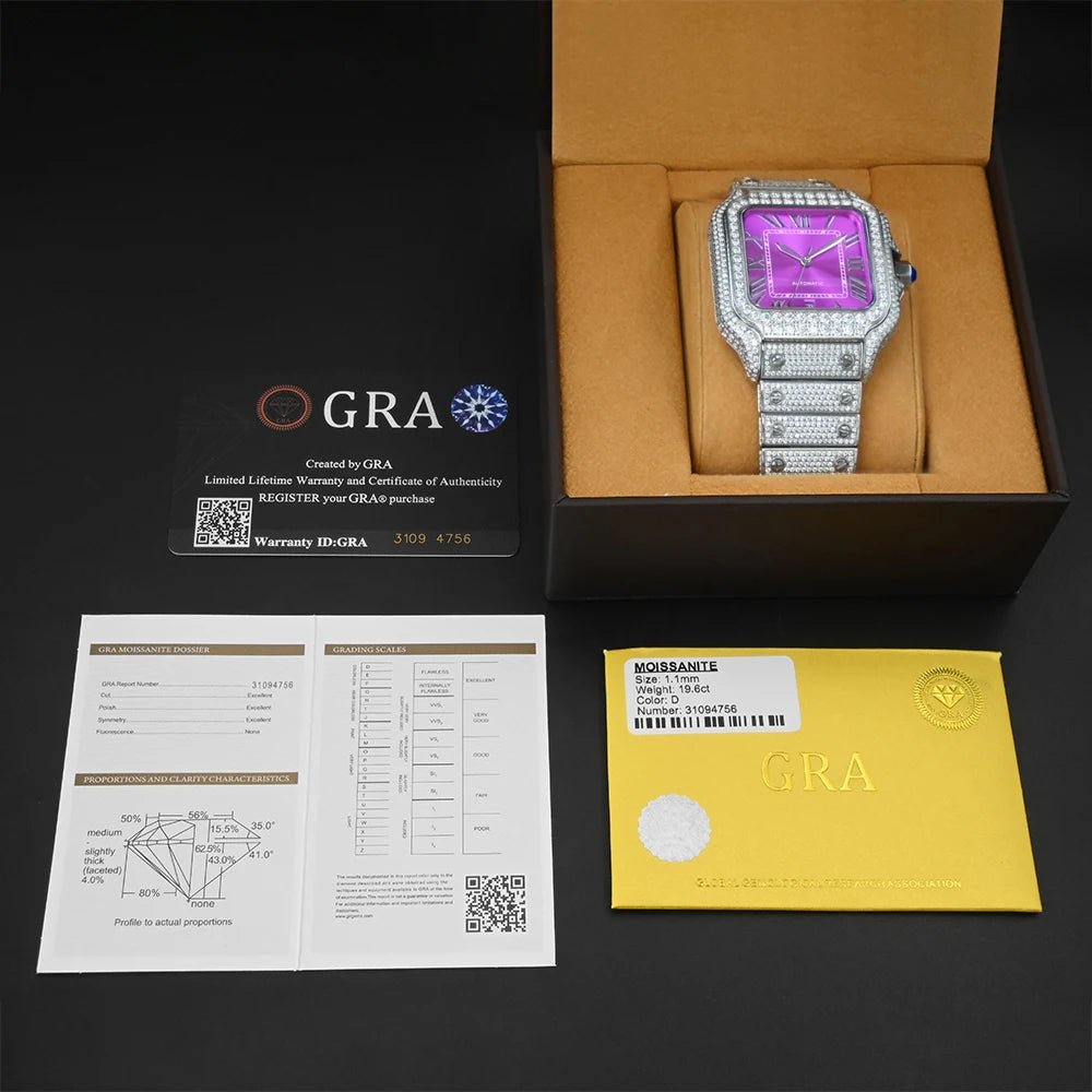 VVS Moissanite Watch - Multiple Variants