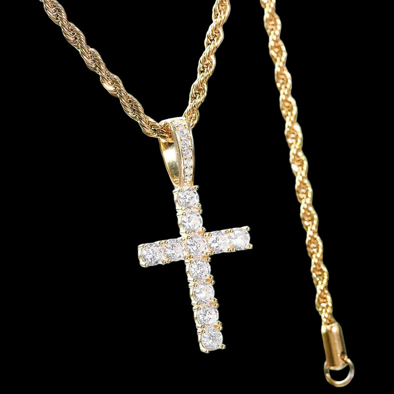 Iced Out Cross - Cubic Zirconia
