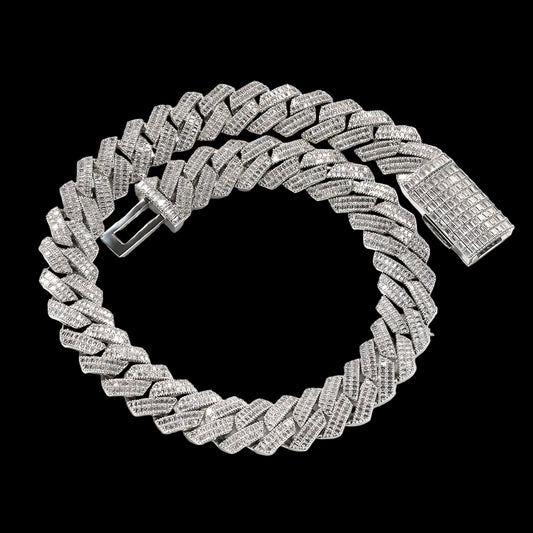 Cuban Baguette Chain - Cubic Zirconia