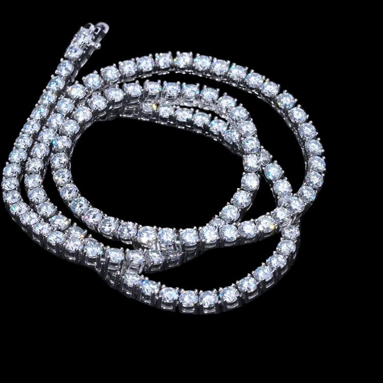 Iced Tennis Chain 4mm - Moissanite