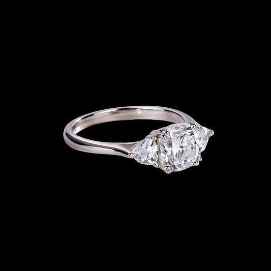 Wedding Ring - D-Color - Moissanite