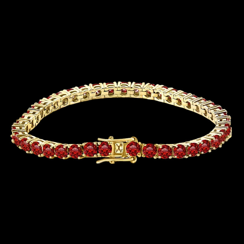 Multiple Color VVS Moissanite Silver Tennis Bracelet