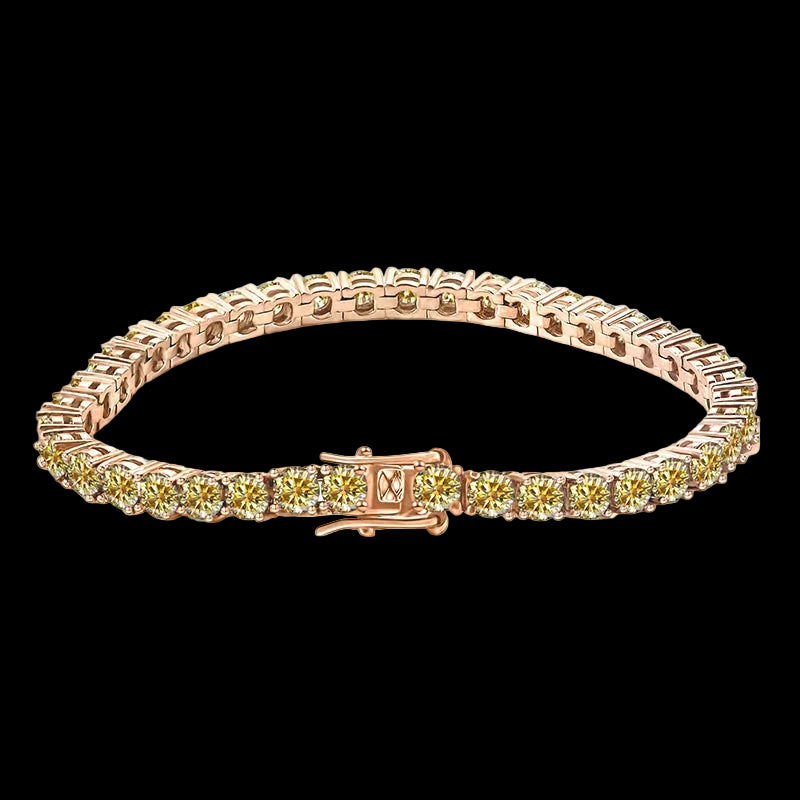 Multiple Color VVS Moissanite Silver Tennis Bracelet
