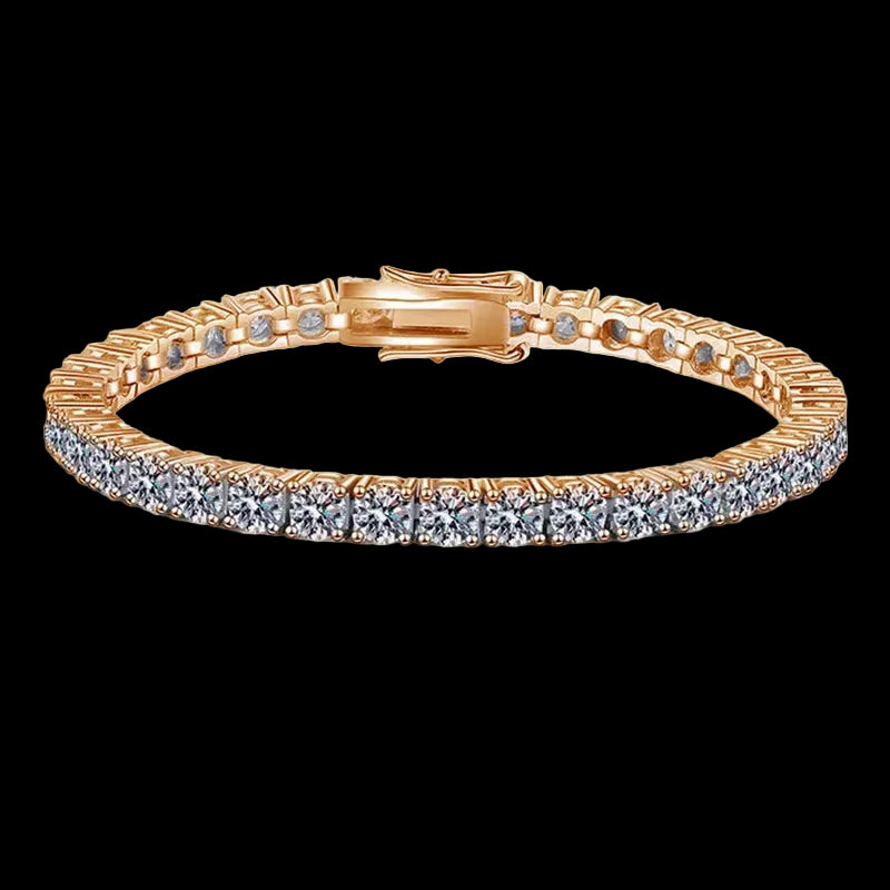 Multiple Color VVS Moissanite Silver Tennis Bracelet