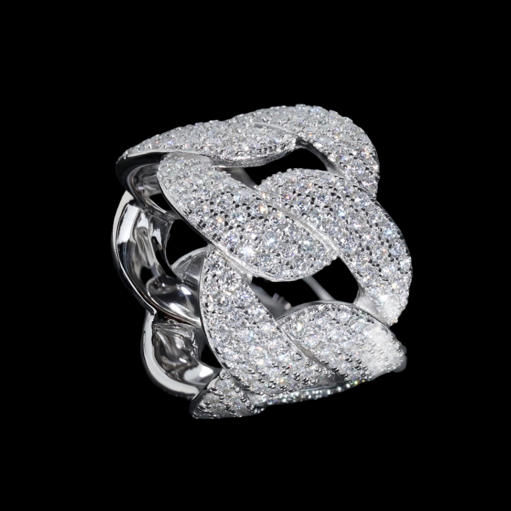 2 Pc Iced Out Ring - Moissanite - Multiple Design